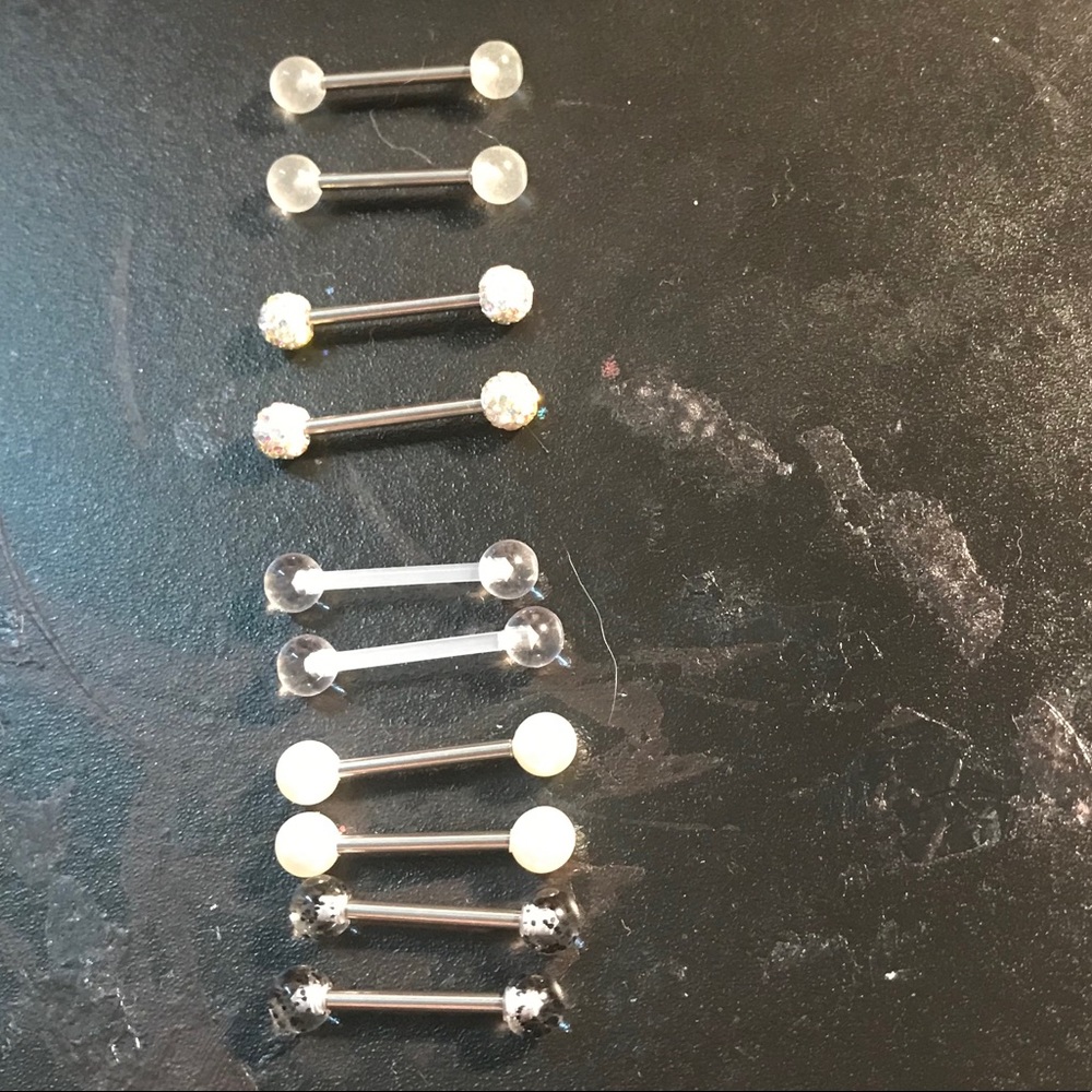 White Nipple Jewelry
